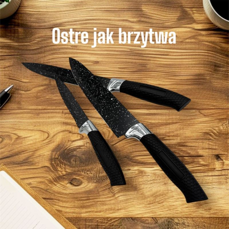 4-ELEMENTOWY ZESTAW NOŻY GRANITOWYCH 1558 - obrazek 5