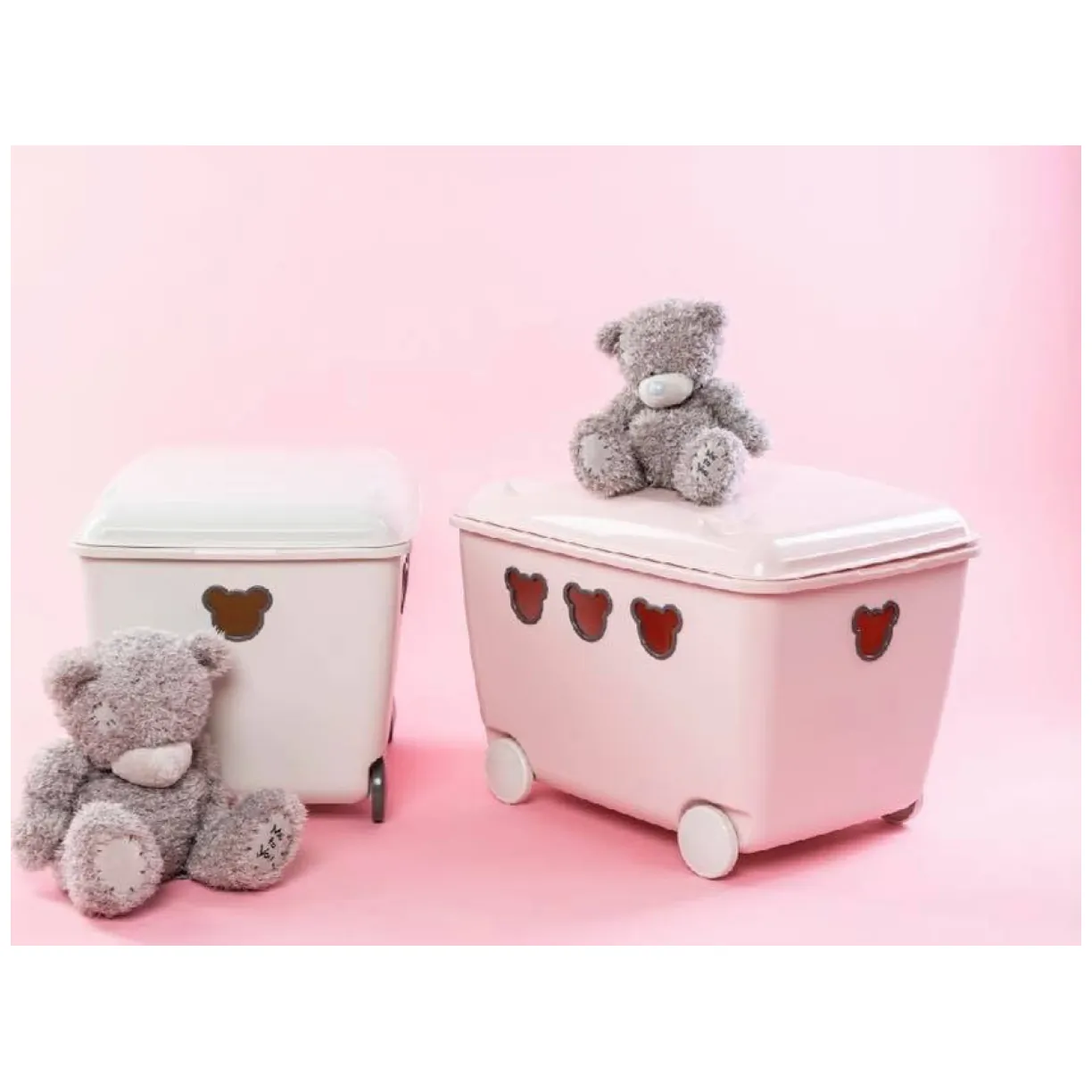 Pojemnik na zabawki 55L BranQ Teddy biały - obrazek 3