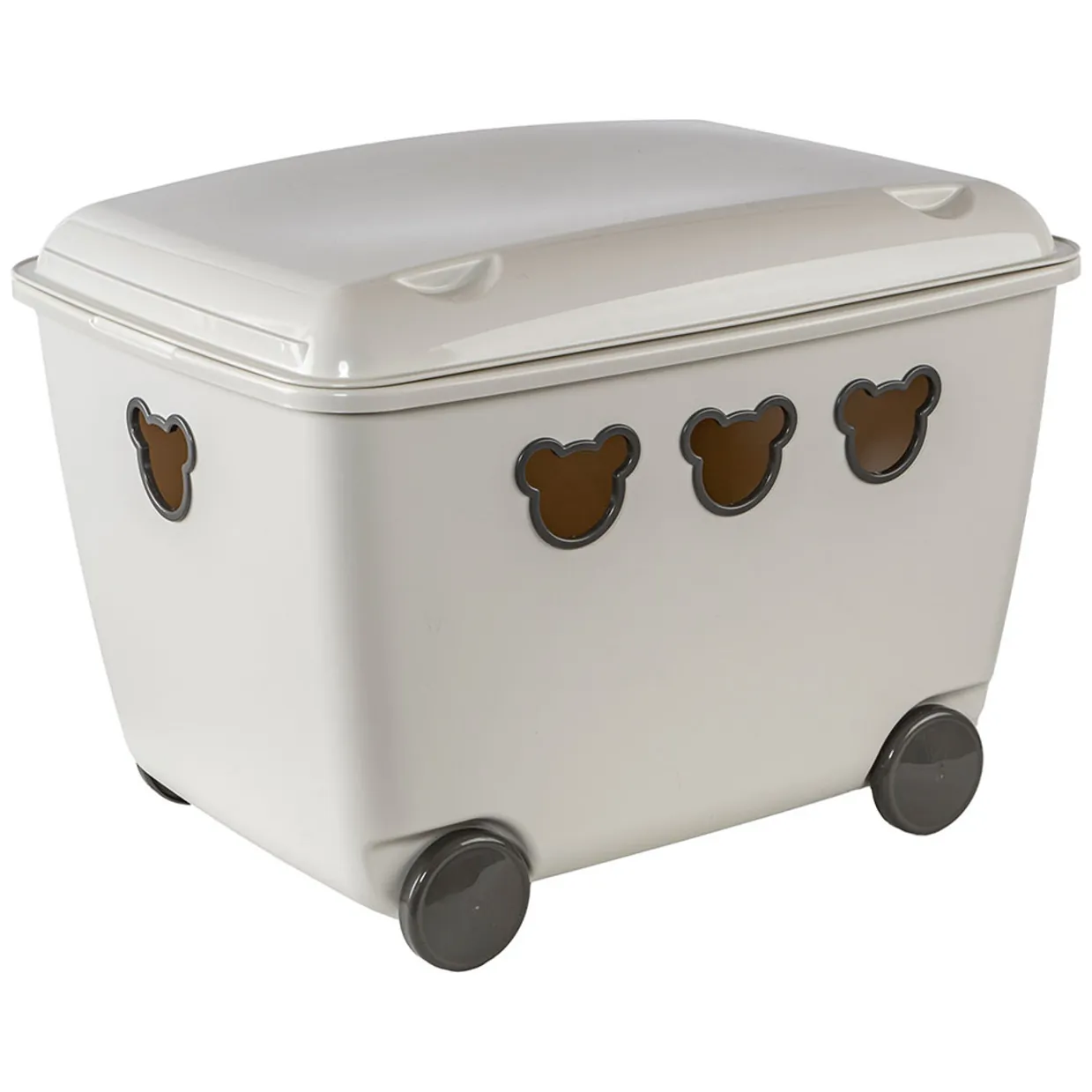 Pojemnik na zabawki 55L BranQ Teddy biały