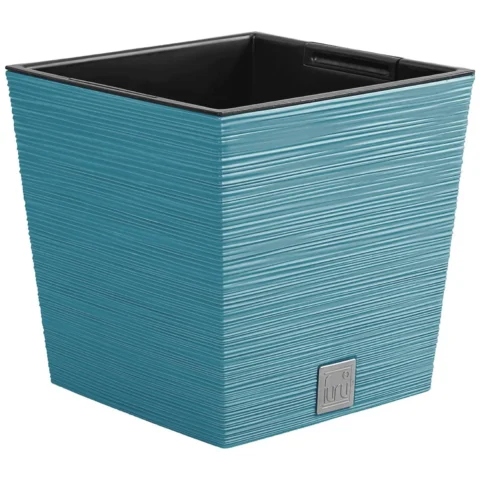 Doniczka FURU SQUARE LOW DFS240 - niebieski skandynawski