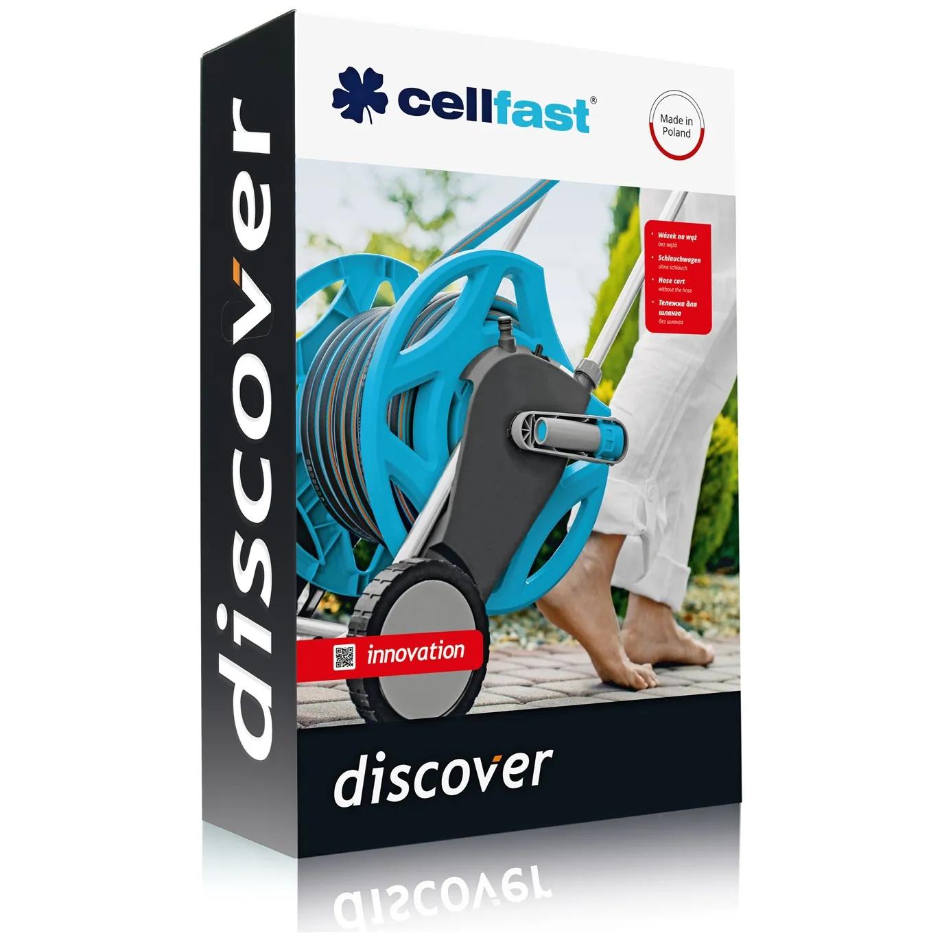Wózek na wąż 1/2" 60m Cellfast Discover - obrazek 2