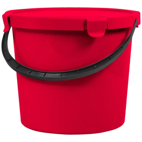 Wiadro z pokrywą Plast Team Berry 10L czerwone
