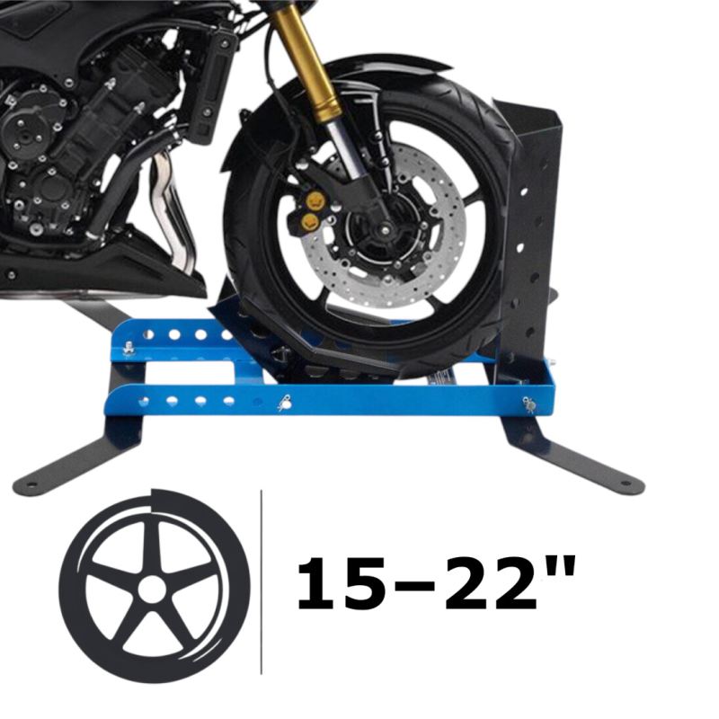 stojak transportowy do motocykla bituxx 450 kg uchwyt stalowy 15-22" - obrazek 2