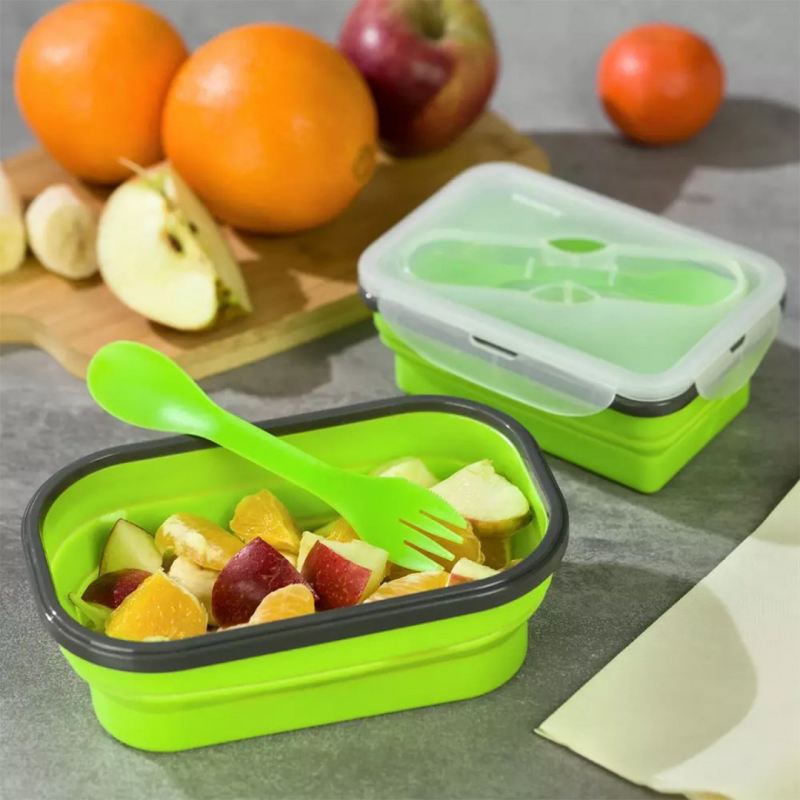 SILIKONOWY SKŁADANY LUNCH BOX KLAUSBERG KB-7021 - obrazek 2
