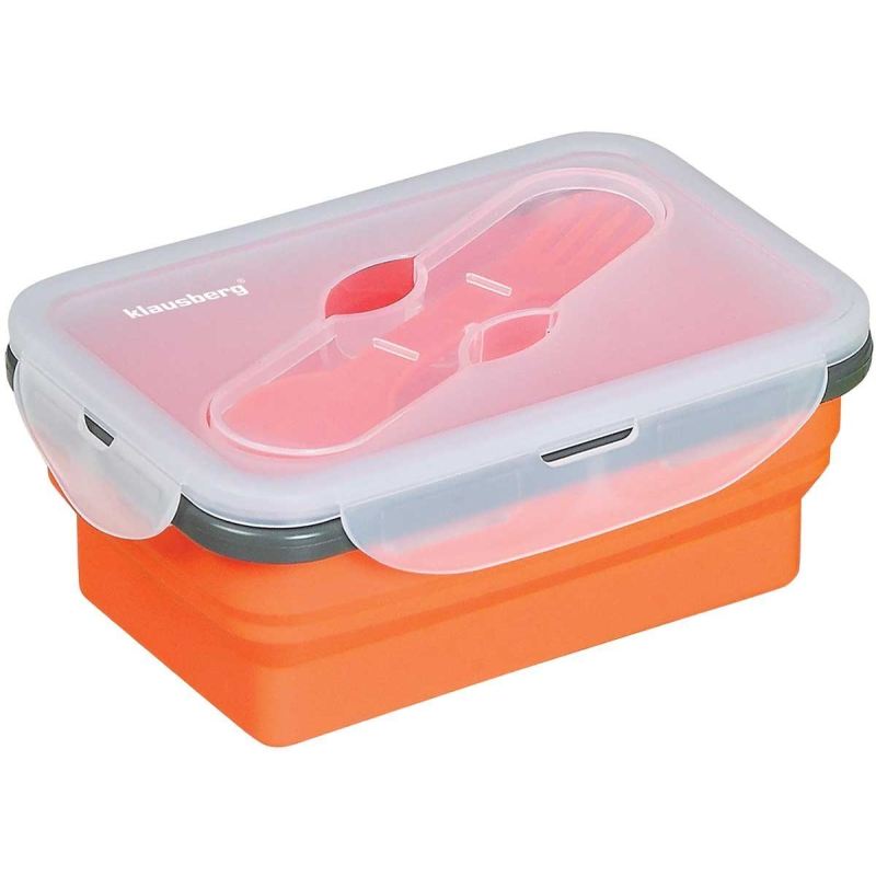 SILIKONOWY SKŁADANY LUNCH BOX KLAUSBERG KB-7021 - obrazek 4