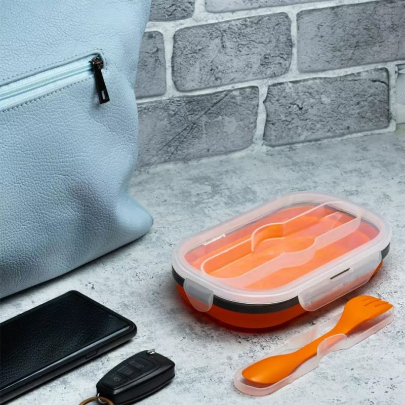 SILIKONOWY SKŁADANY LUNCH BOX KLAUSBERG KB-7022 - obrazek 5