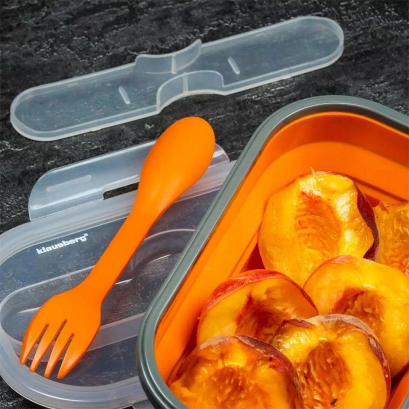 SILIKONOWY SKŁADANY LUNCH BOX KLAUSBERG KB-7022 - obrazek 6