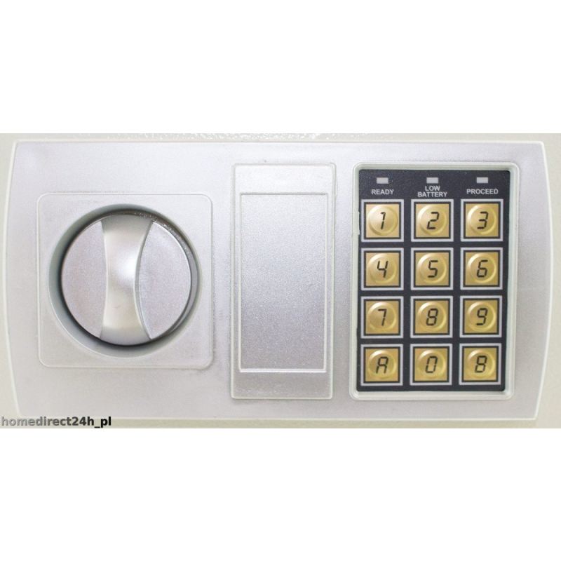 SEJF MEBLOWY ELEKTRONICZNY JASNY SZARY - obrazek 3
