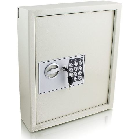Sejf na Klucze Elektroniczny 48 Haczyków Zabezpieczenie Montaż Ścienny