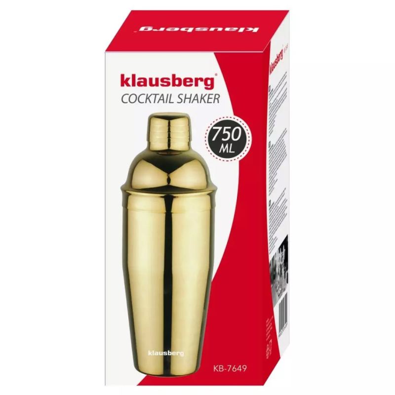 SHAKER BARMAŃSKI DO KOKTAJLI 750ml KLAUSBERG KB-7649 - obrazek 7