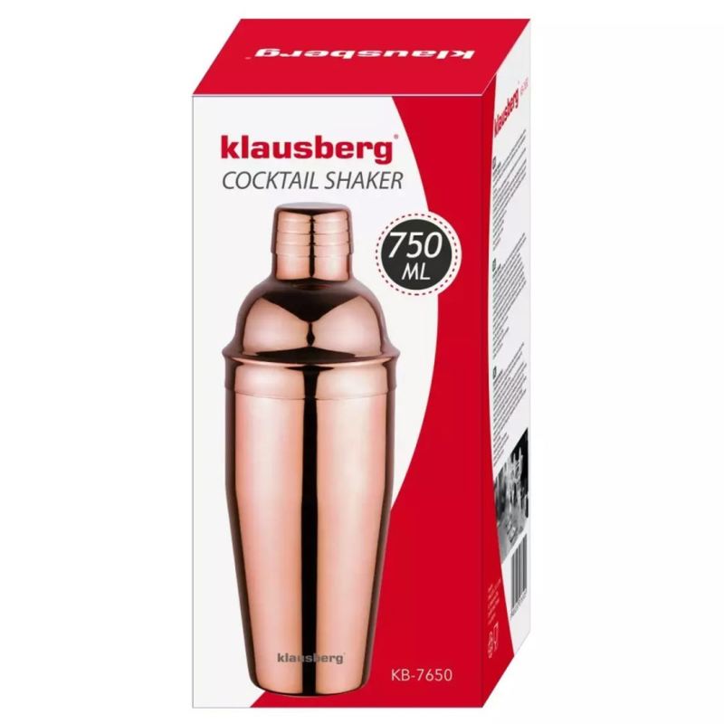 SHAKER BARMAŃSKI DO KOKTAJLI 750ml KLAUSBERG KB-7650 - obrazek 8