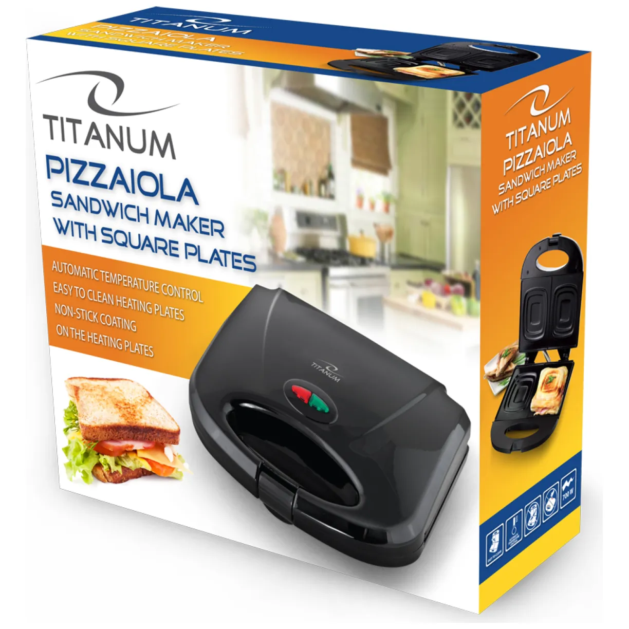 TKT005K Titanum opiekacz do kanapek pizzaiola 700w - obrazek 8