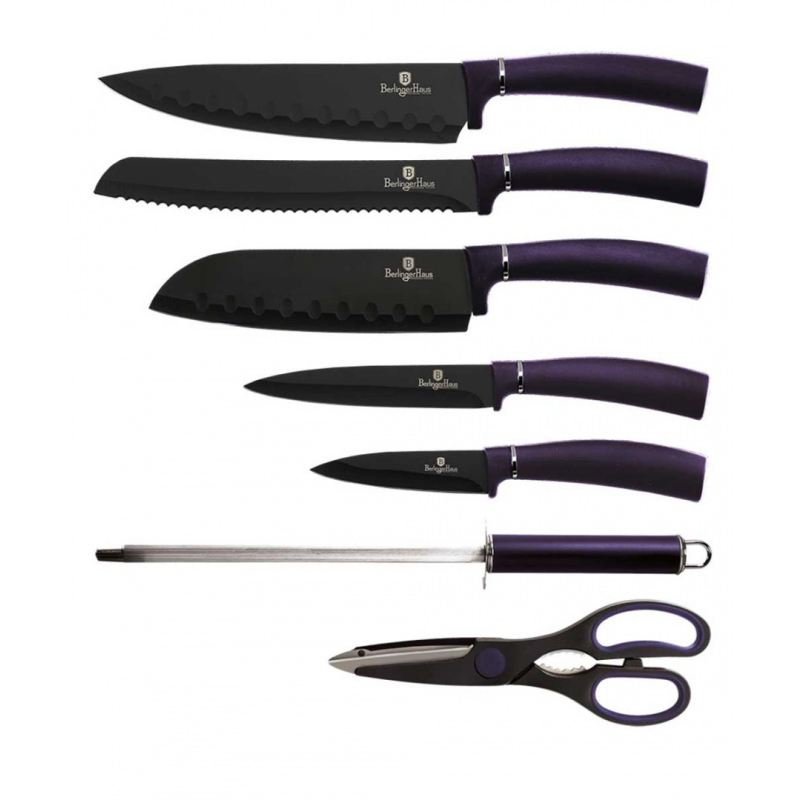 ZESTAW NOŻY BERLINGER HAUS BH-2560 PURPLE W STOJAKU - obrazek 2