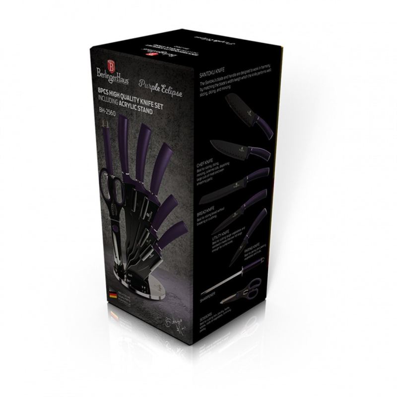 ZESTAW NOŻY BERLINGER HAUS BH-2560 PURPLE W STOJAKU - obrazek 4