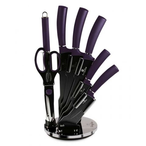 ZESTAW NOŻY BERLINGER HAUS BH-2560 PURPLE W STOJAKU