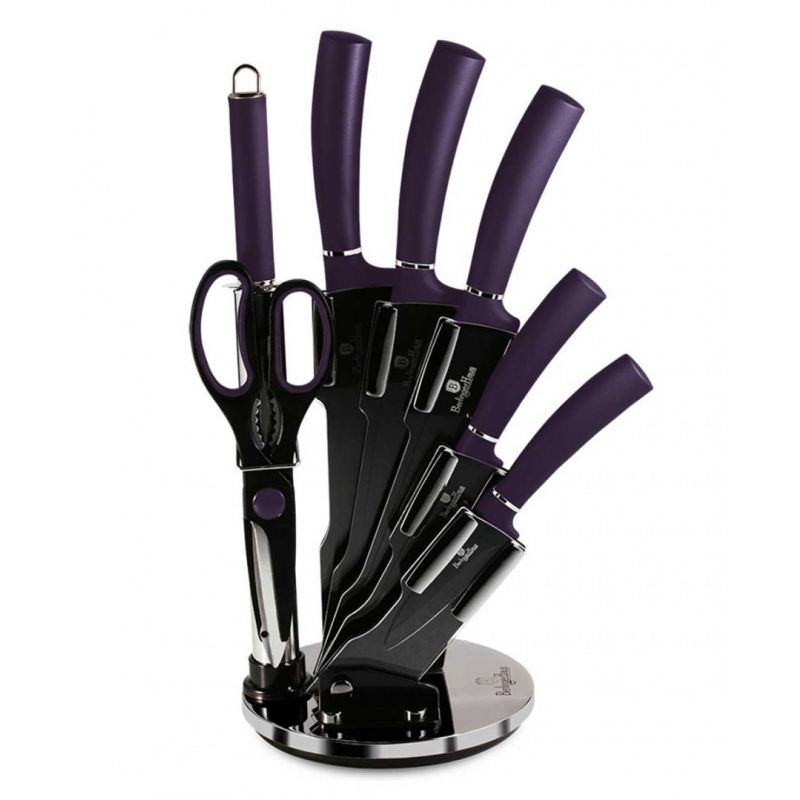 ZESTAW NOŻY BERLINGER HAUS BH-2560 PURPLE W STOJAKU