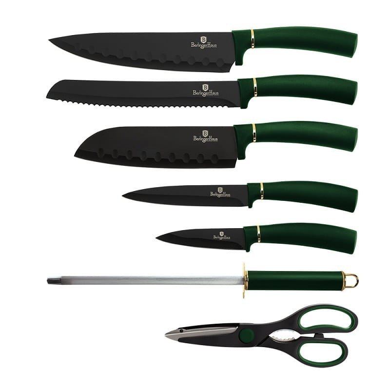 ZESTAW NOŻY BERLINGER HAUS BH-2563 EMERALD W STOJAKU - obrazek 2