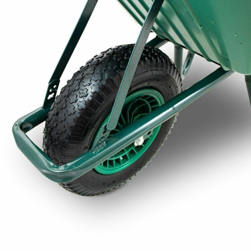 Taczka Ogrodowa/Budowlana Jednokołowa 100L 250kg Misa PVC - obrazek 3