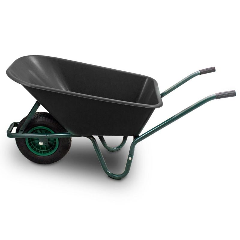 Taczka Ogrodowa 100L 250kg Lekka z PVC i Kołem Pompowanym Stabilna Wytrzymała - obrazek 2