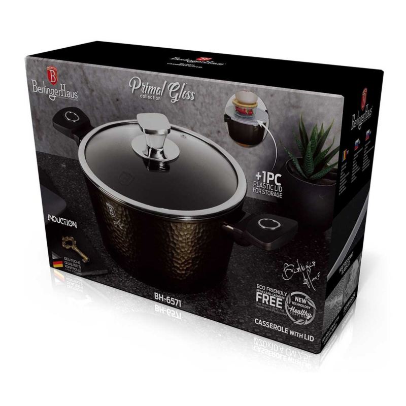 GARNEK TYTANOWY 24cm BERLINGER HAUS BH-6572 PRIMAL GLOSS - obrazek 4