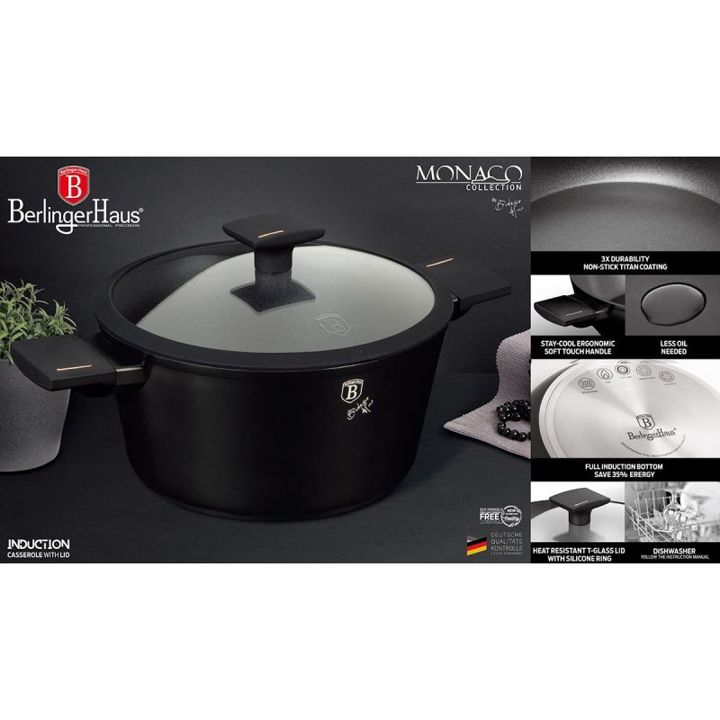 GARNEK TYTANOWY 20cm BERLINGER HAUS BH-7086 MONACO - obrazek 4
