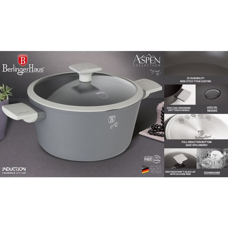 GARNEK TYTANOWY 24cm BERLINGER HAUS BH-7067 ASPEN - obrazek 4