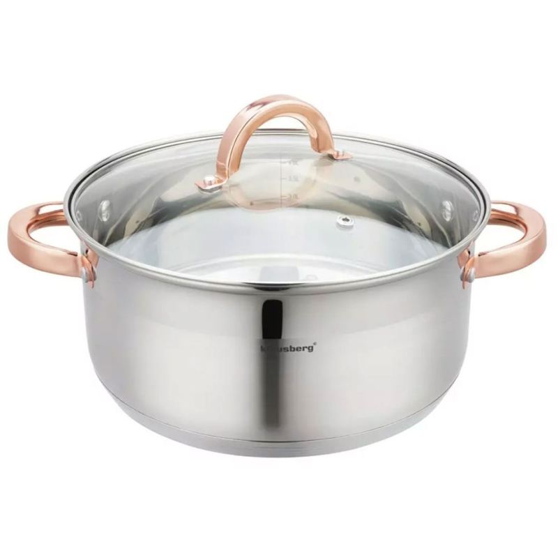 GARNEK NA PARĘ KLAUSBERG 5 ELEM. 24cm KB-7736 ROSE GOLD - obrazek 4