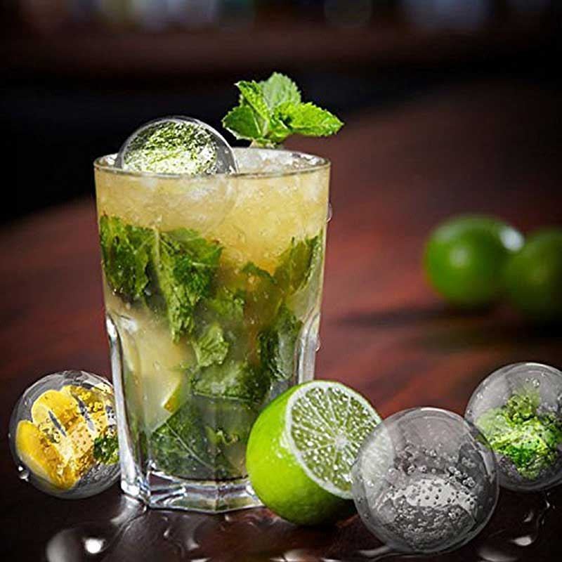 FORMA SILIKONOWA NA 6 KUL LODOWYCH DO DRINKÓW NAPOJÓW - obrazek 6