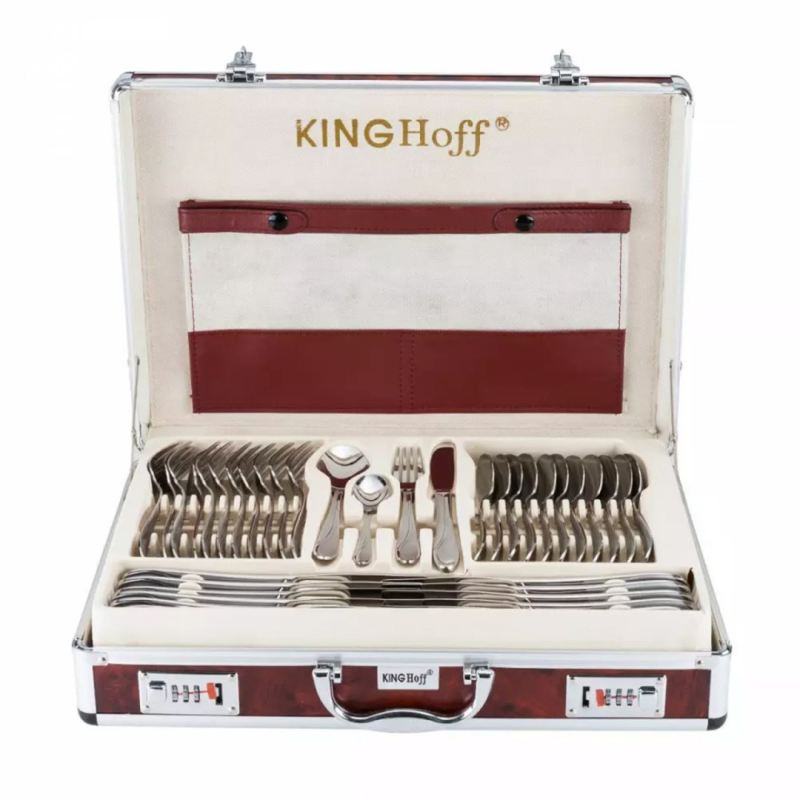 KINGHOFF SZTUĆCE 72 ELEM. SATYNA KH-3554 - obrazek 6