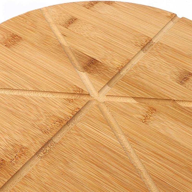 TACA DESKA DREWNIANA DO PIZZY 35cm KINGHOFF KH-1565 - obrazek 3