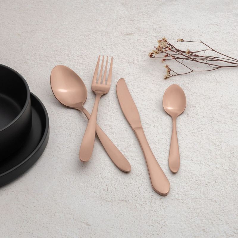 SZTUĆCE 24 ELEM. BERLINGER HAUS BH-3076 SATYNA ROSE GOLD - obrazek 2