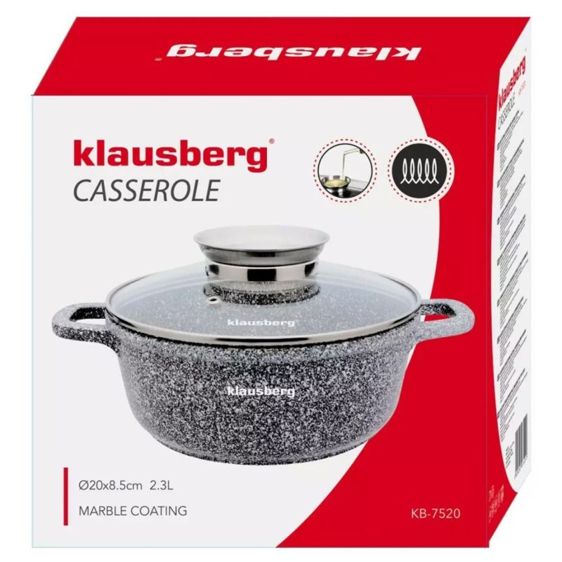 GARNEK MARMURKOWY 2,3L 20cm KLAUSBERG KB-7520 - obrazek 4