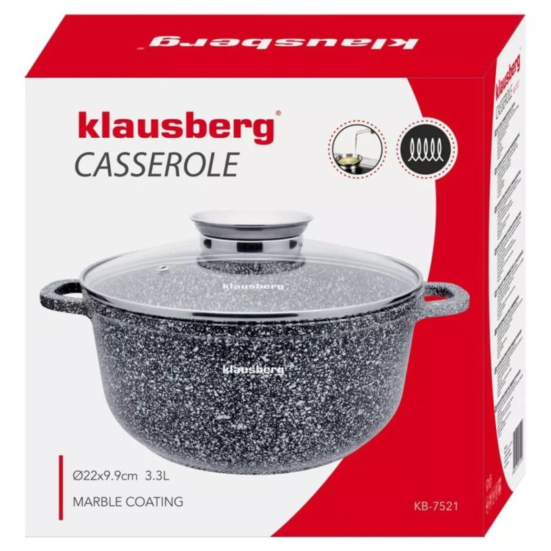 GARNEK MARMURKOWY 3,3L 22cm KLAUSBERG KB-7521 - obrazek 5