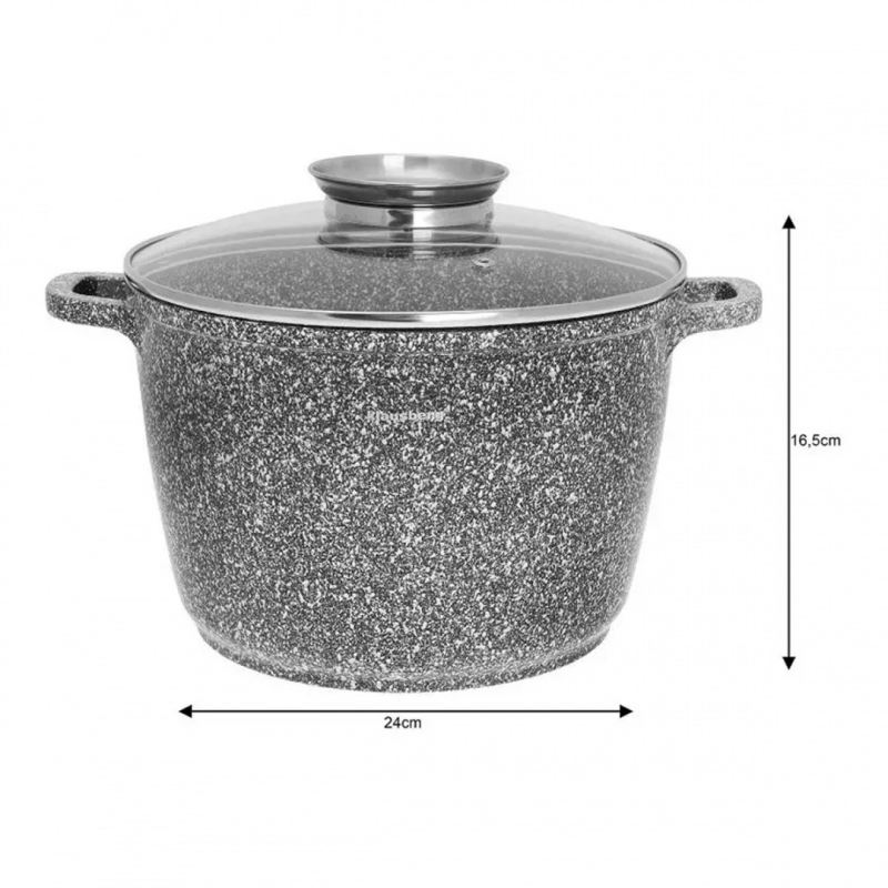 GARNEK MARMURKOWY 6,2L 24cm KLAUSBERG KB-7525 - obrazek 2