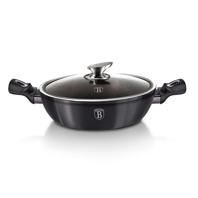 GARNEK GRANITOWY WOK 28cm BERLINGER HAUS BH-7111 CARBON PRO - obrazek 4