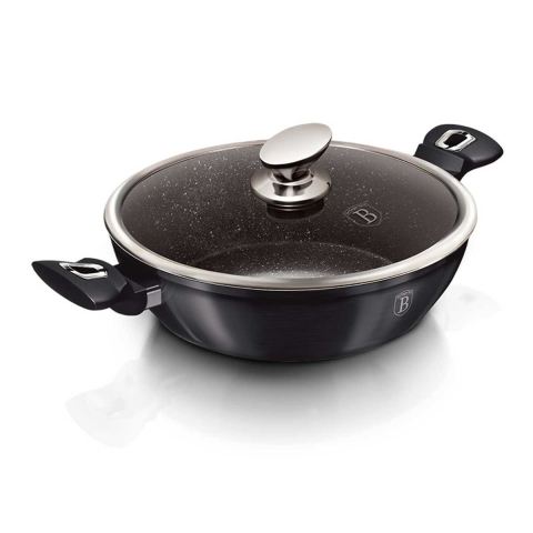 GARNEK GRANITOWY WOK 28cm BERLINGER HAUS BH-7111 CARBON PRO