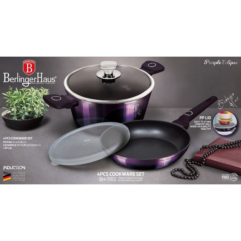 GARNEK I PATELNIA BERLINGER HAUS BH-7102 PURPLE - obrazek 3