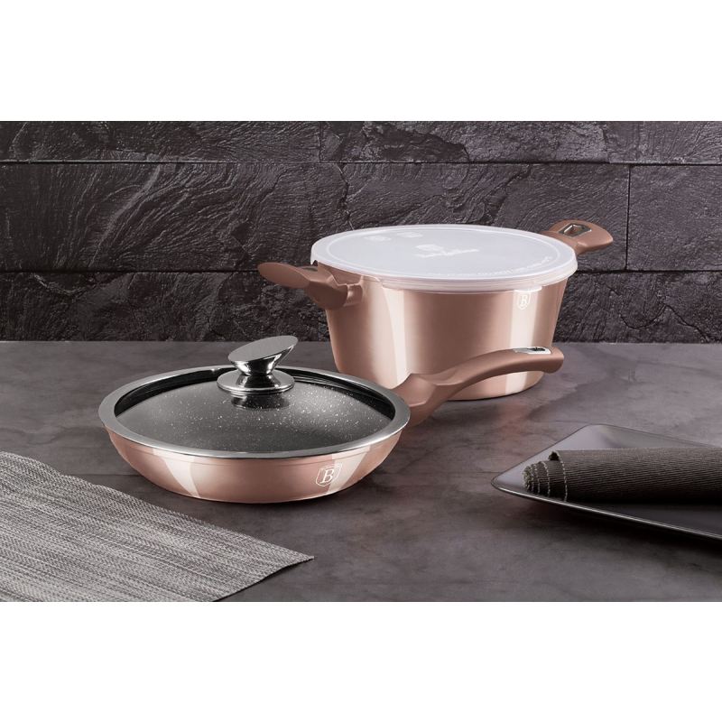 GARNEK I PATELNIA BERLINGER HAUS BH-6200 ROSE GOLD - obrazek 2