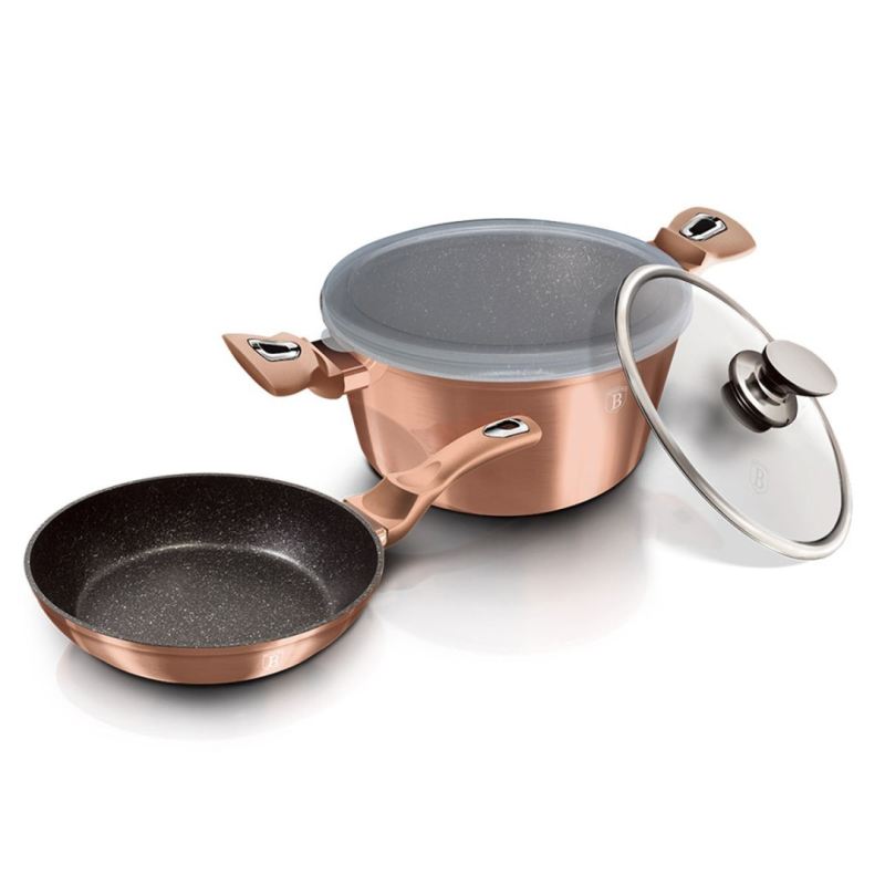 GARNEK I PATELNIA BERLINGER HAUS BH-6200 ROSE GOLD - obrazek 3