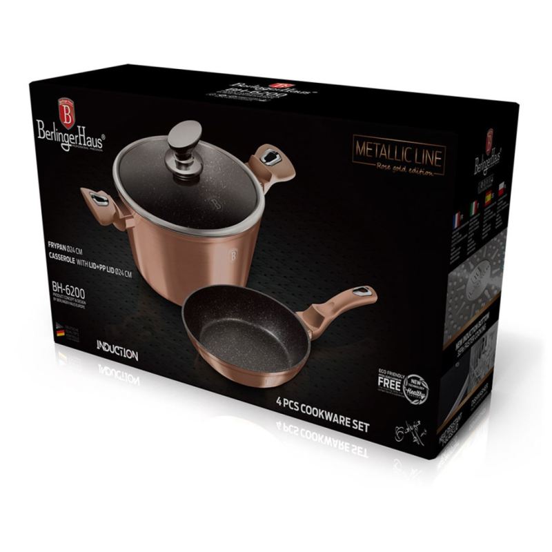 GARNEK I PATELNIA BERLINGER HAUS BH-6200 ROSE GOLD - obrazek 6
