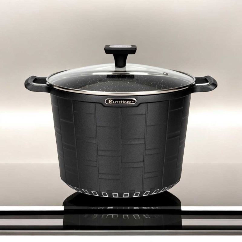 GARNEK GRANITOWY Z POKRYWĄ 24cm 6,5L E-7032 - obrazek 7