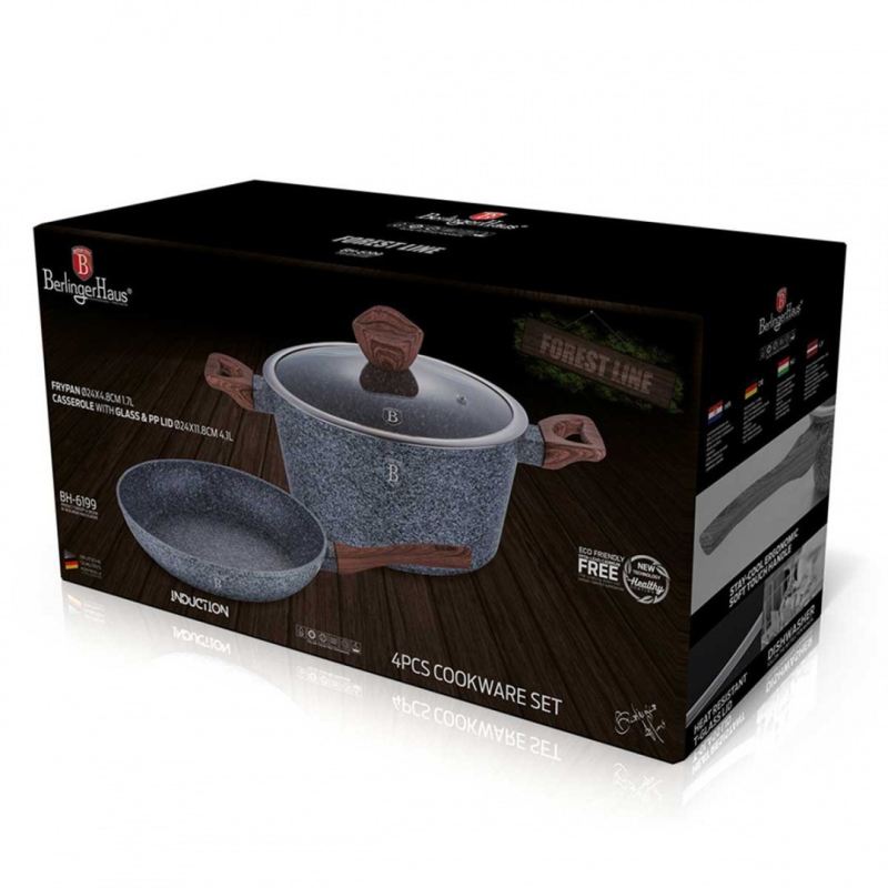 GARNEK + PATELNIA GRANITOWA BERLINGER HAUS BH-6199 - obrazek 2