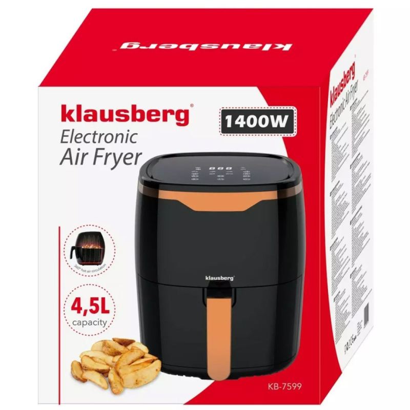 FRYTOWNICA BEZTŁUSZCZOWA 1400W 4,5L KLAUSBERG KB-7599 - obrazek 9