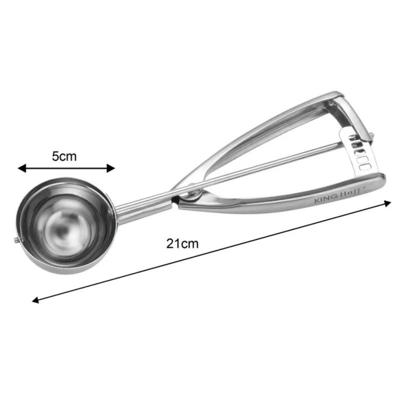 GAŁKOWNICA ŁYŻKA DO NABIERANIA LODÓW 5cm KINGHOFF KH-1808 - obrazek 3