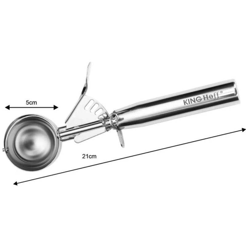 GAŁKOWNICA ŁYŻKA DO NABIERANIA LODÓW 5cm KINGHOFF KH-1809 - obrazek 3
