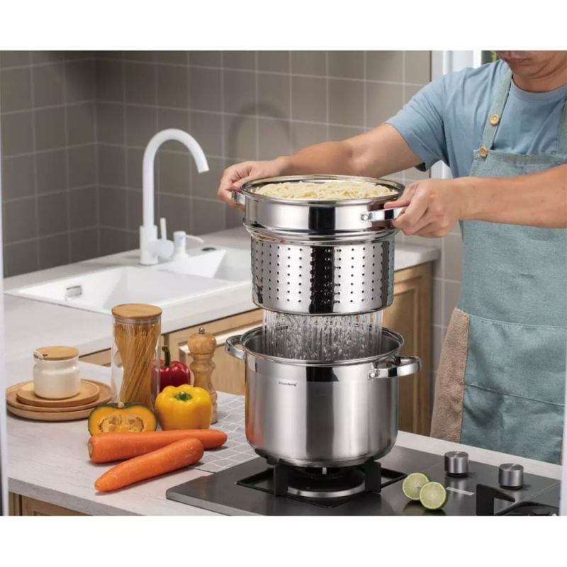 GARNEK 24cm 7,5L DO GOTOWANIA MAKARONU KLAUSBERG KB-7738 - obrazek 2