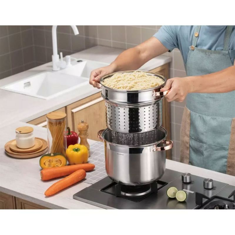 GARNEK 24cm 7,5L DO GOTOWANIA MAKARONU KLAUSBERG KB-7739 - obrazek 2