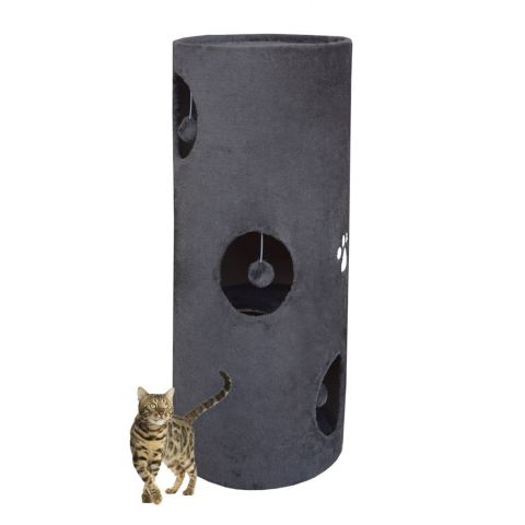 Drapak/Tuba/ Wieża dla Kota 100cm Siwy