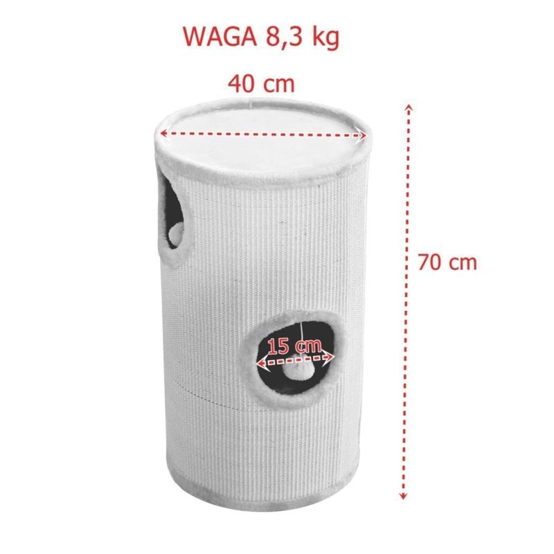 Drapak/Tuba/ Wieża/ Legowisko dla Kota 70cm Brąz - obrazek 6