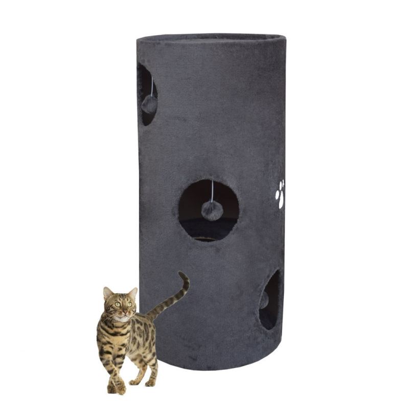 Drapak/Tuba/ Wieża/ Legowisko dla Kota 78cm Siwy